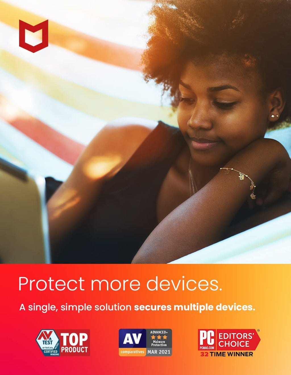 Licencia de antivirus McAfee Total Protection 10 dispositivos