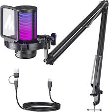 MAONO Microfono condensador con brazo USB